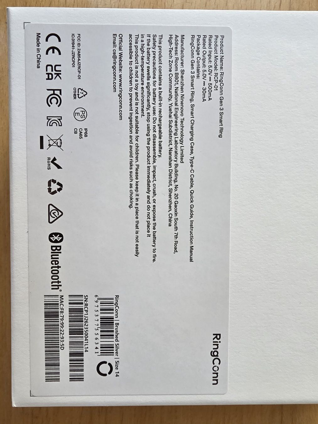 Anelli: RingConn Smart Ring Gen 3 - Grösse 14 - Farbe brushed silver – Nuovo (secondo la descrizione) da Wangen ZH venduto da rocco012 4