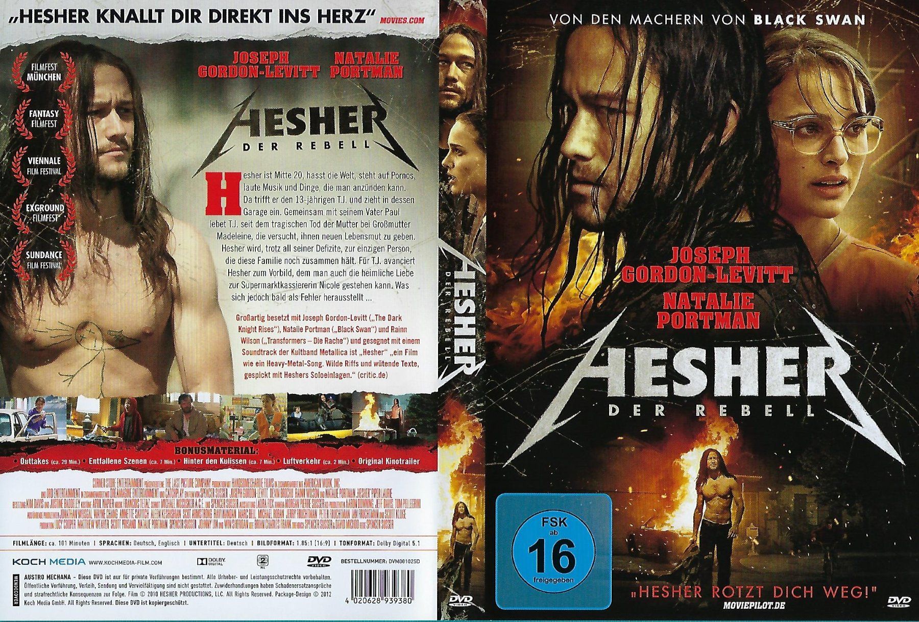 Alle DVDs: Hesher - DVD mit Joseph-Gordon Levitt – Gebraucht aus Sissach von Greywolf61