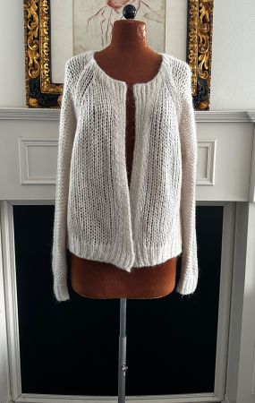 You.just white Strick Cardigan Damen S