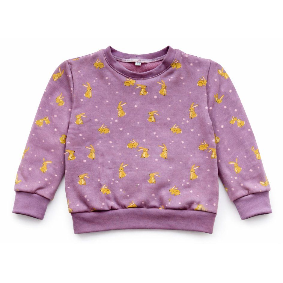 Pullover & Sweatshirts: Violet Sweatshirt/Pullover mit Hasen Gr.98/104 - NEU – Neu und originalverpackt aus Zürich von sambaum