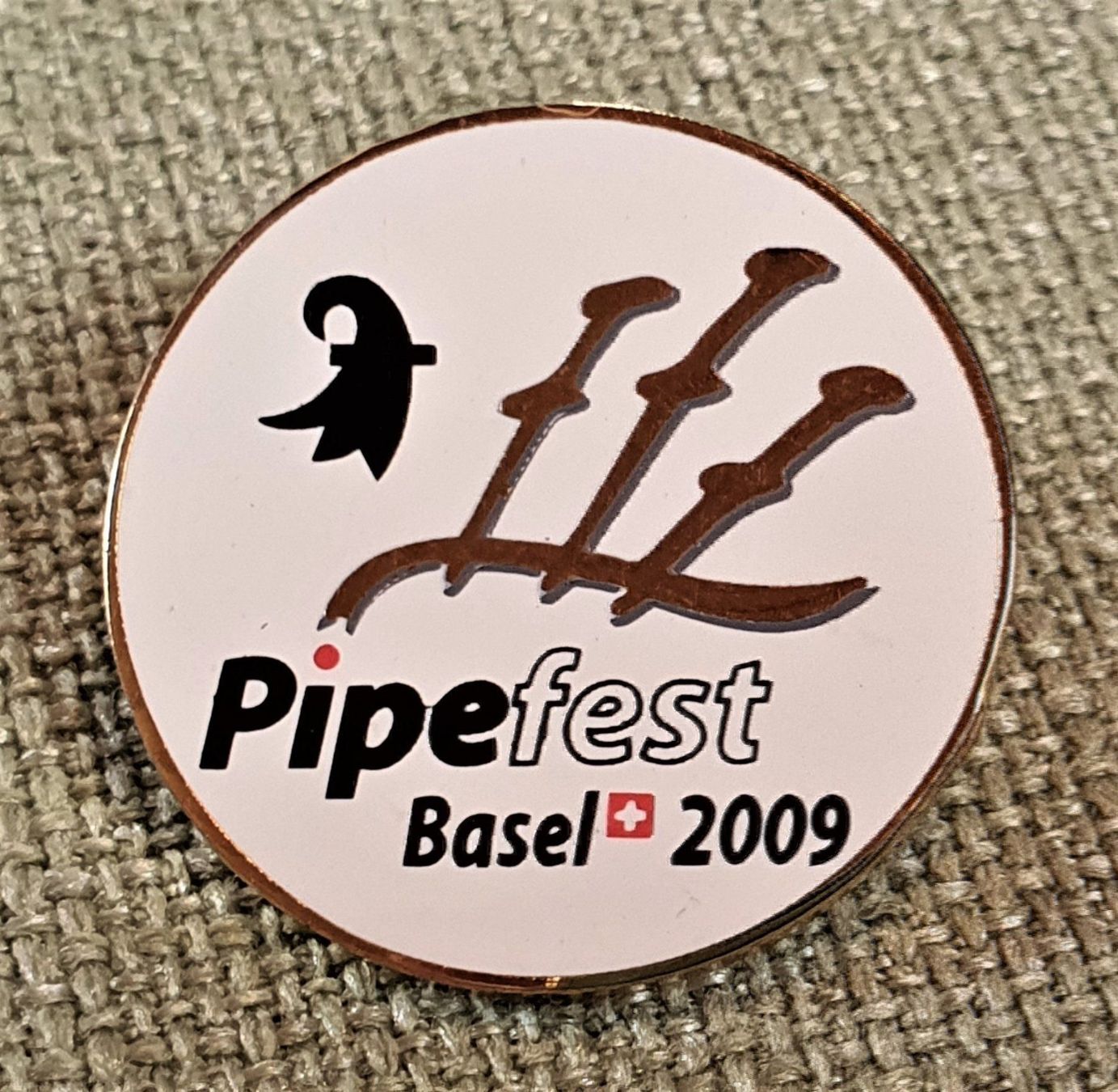 Placchette & Badge: F636 - Pin Pipe Fest Basel 2009 Schweiz – Usato da Reinach BL venduto da Boston-Verkauf
