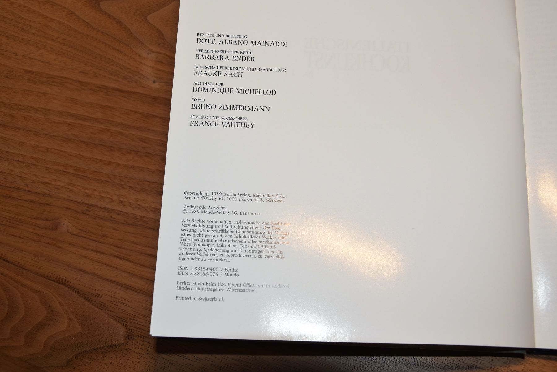 Libri: Kochbuch ITALIENISCHE KOCHKUNST – Nuovo (secondo la descrizione) da Münsingen venduto da Sternsaphir64 1