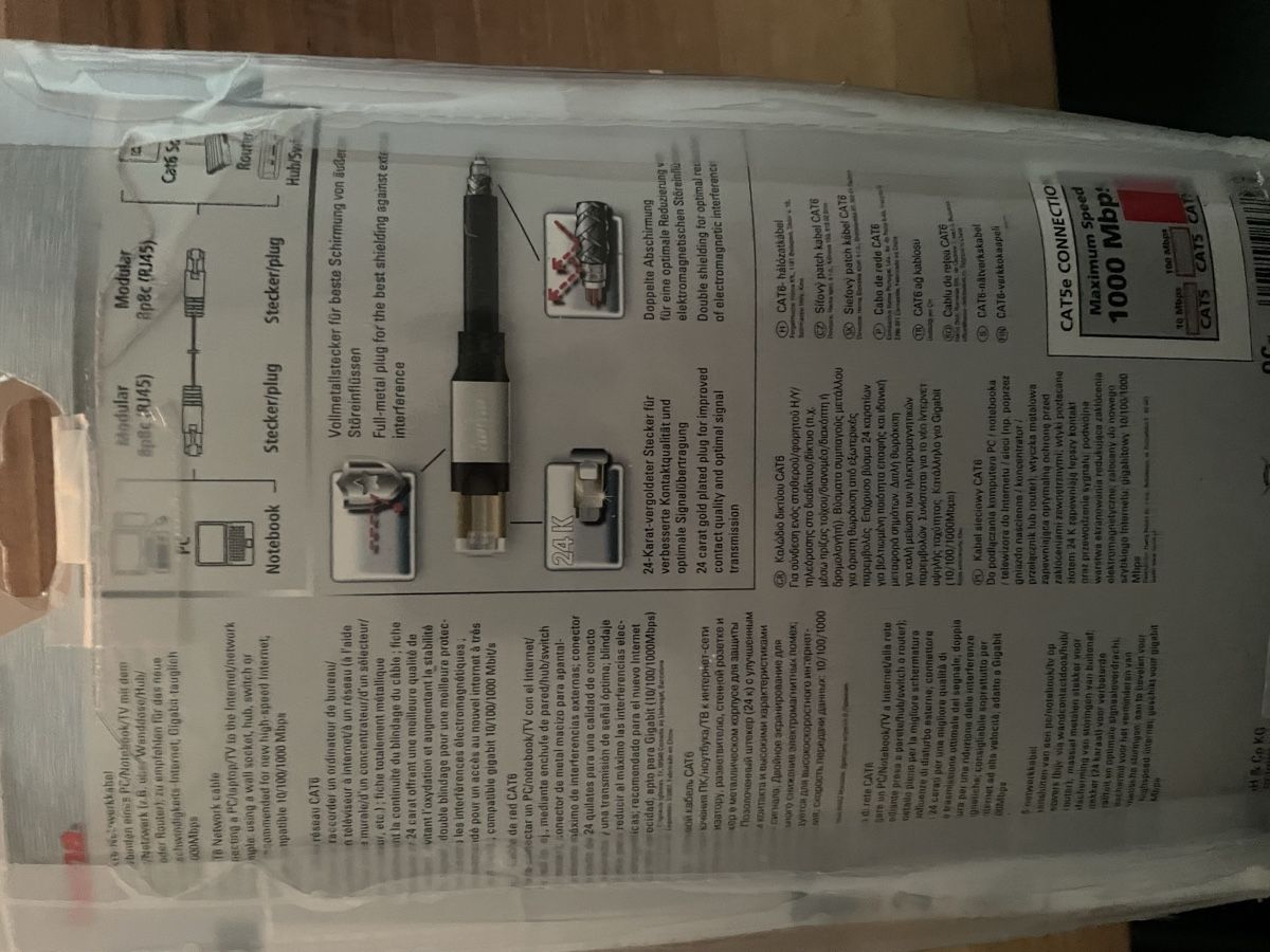 Hama Cavi: CAT 6 Netzwerkkabel 5 m Fa. HAMA – Nuovo e nell'imballaggio originale da Widnau venduto da san_qd7m 5