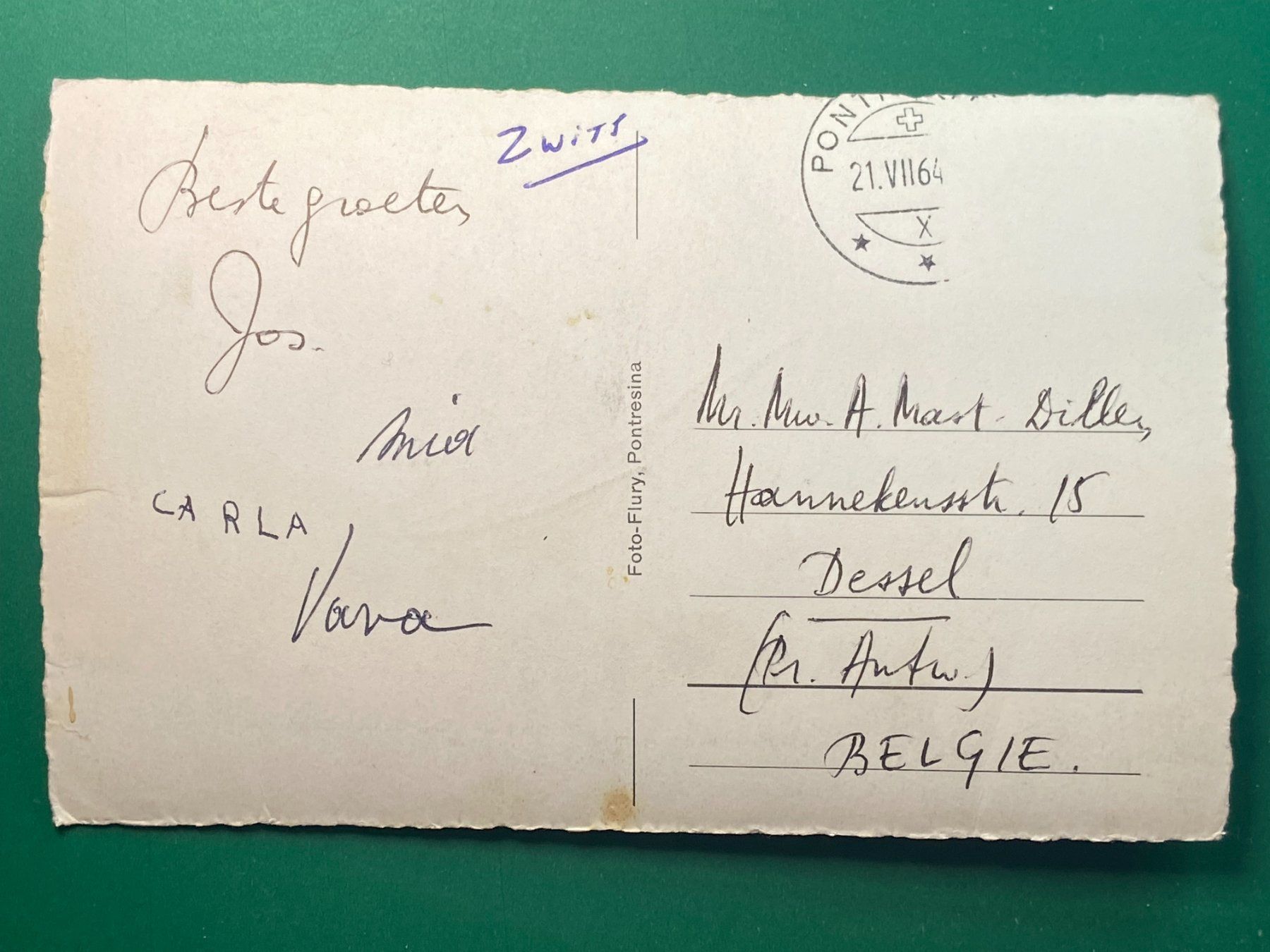 Cartes postales: Pontresina – D'occasion à Steg VS par danwer74 1