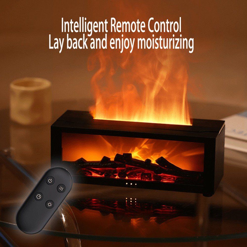 Diffusori di oli essenziali: Aroma Diffuser Luftbefeuchter Flammeneffekt Fernbedienung – Nuovo e nell'imballaggio originale da Genève venduto da Top-Trend 1