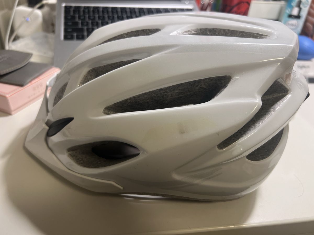 Alpina Caschi: Alpina White Cycling Helmet – Usato da Bern venduto da fen_7rn8