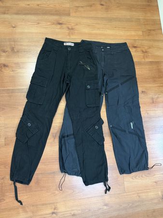 2x Women’s Cargo Pants Size 36/S Black