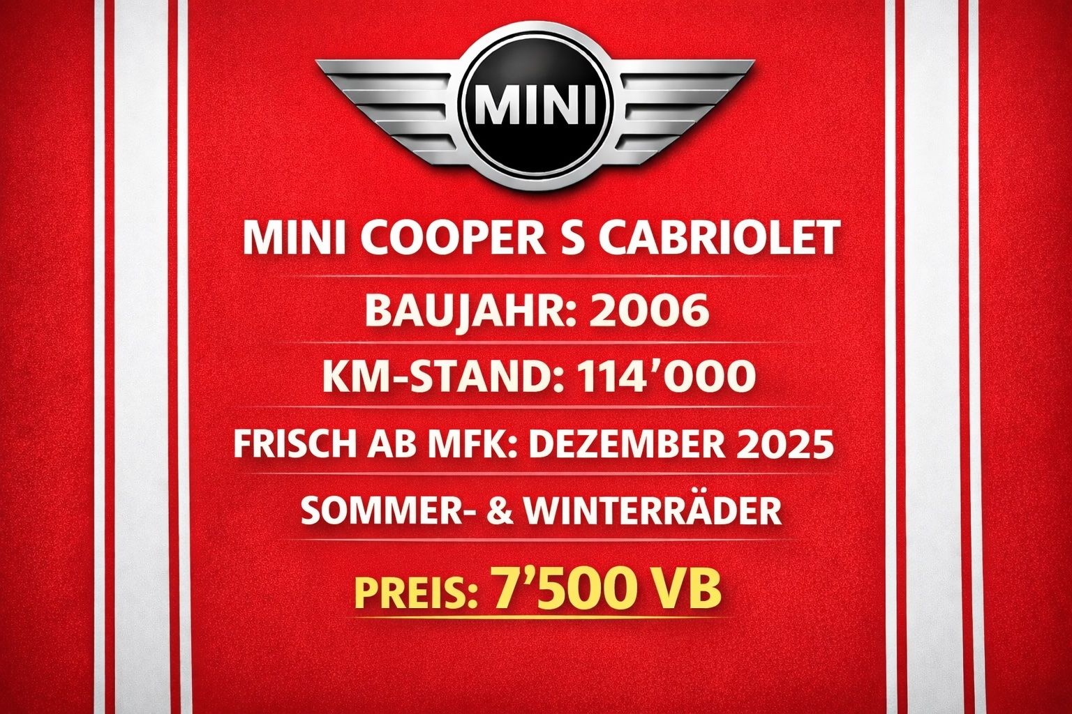 Mini Automobili: Mini Cooper S Cabriolet – Usato da Möhlin venduto da stefaniejulie 8