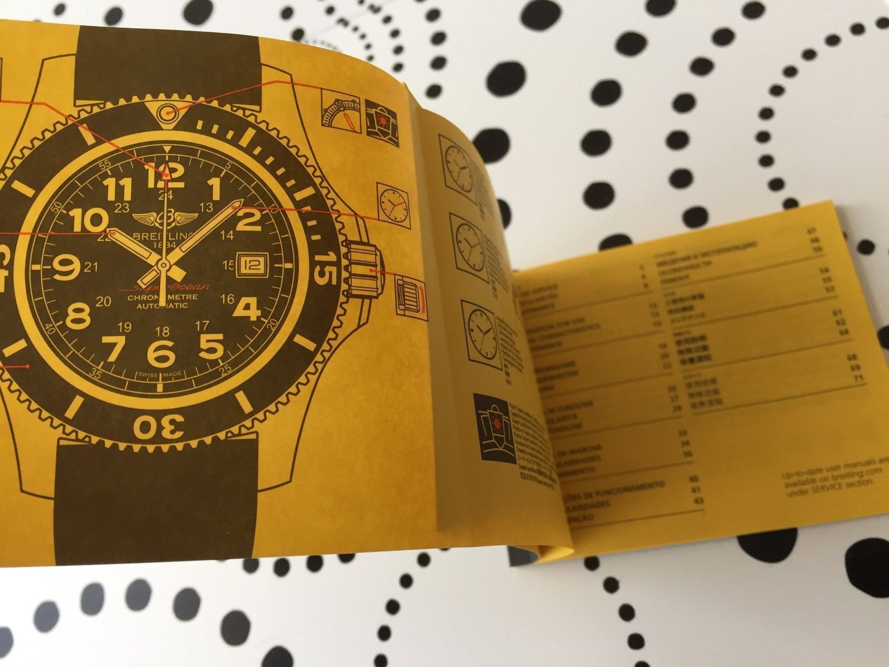 Breitling Dokumente: BREITLING ORIG. - OPERATING INSTRUCTIONS - SUOEROCEAN II !!! – Neu (gemäss Beschreibung) aus Epalinges von dream-watch 1