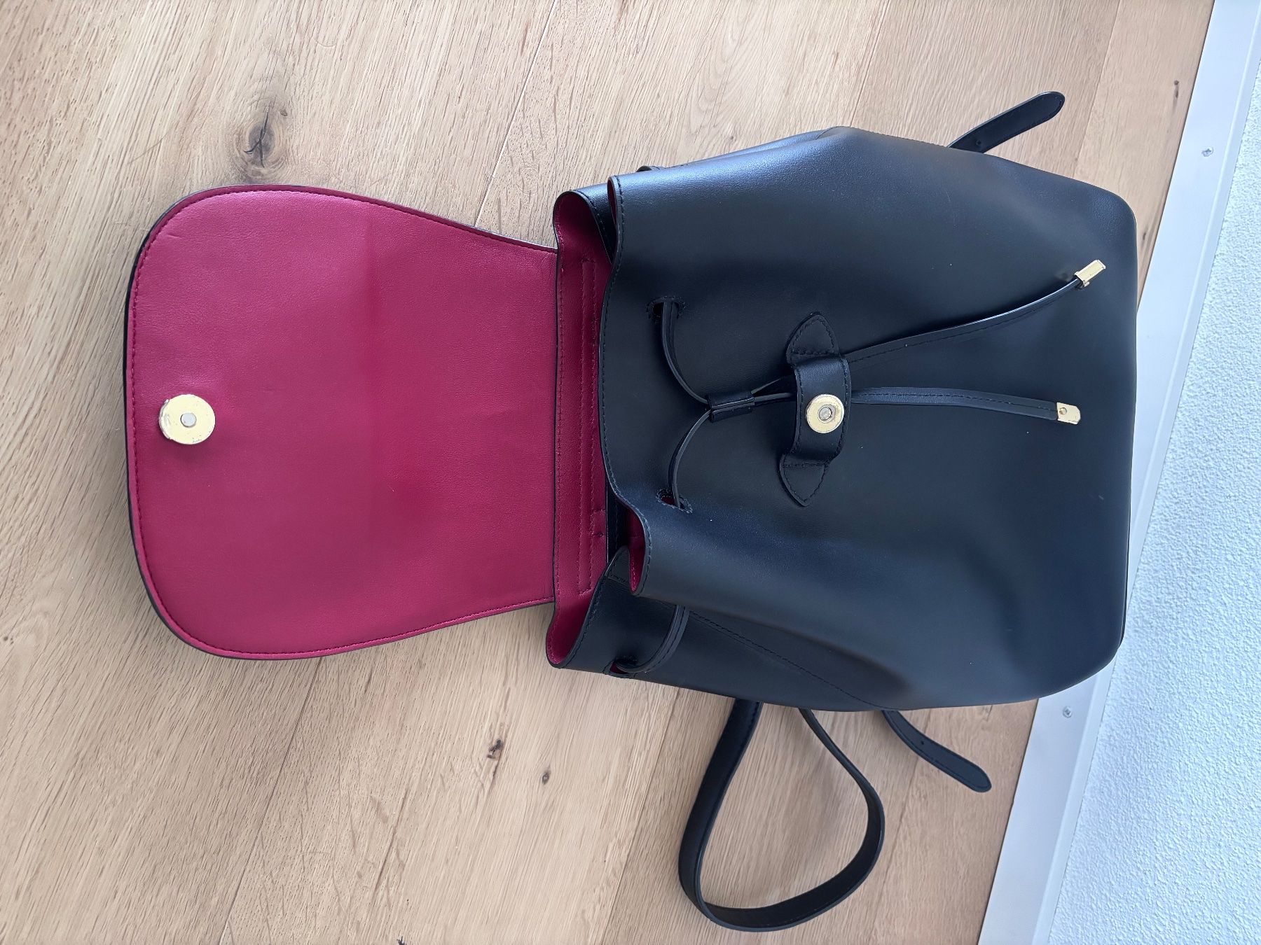 Ralph Lauren Zaini: Ralph Lauren Drawstring Leather Backpack – Usato da Winznau venduto da Lauralavera1 6