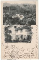 AK Wengibad, Gde Aeugst ZH, 2 Ansichten, animiert 1904