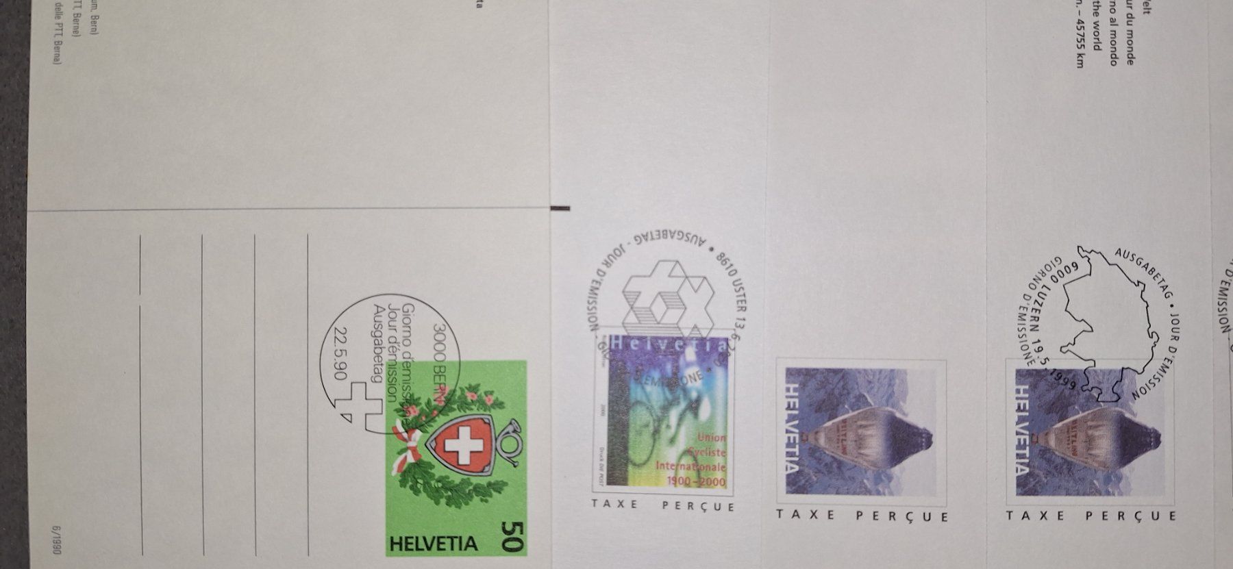 Tutti i francobolli: Diverse Ganzsachen eher modern gestempelt – Usato da Balgach venduto da SIMEON27 7