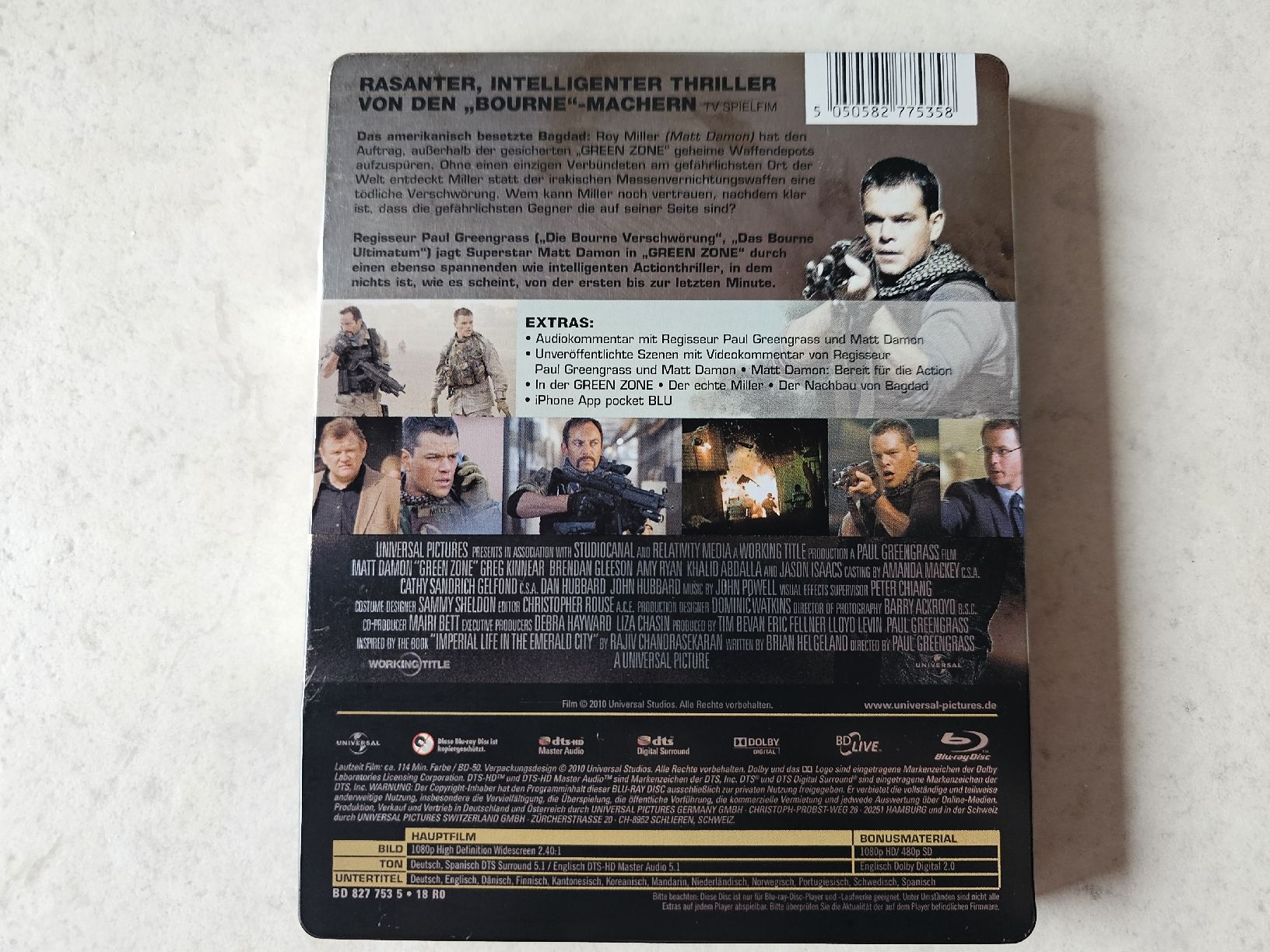 Tutti i DVDs: Green Zone  /  Steelbook Bluray Edition – Usato da Schneisingen venduto da backstore24 1