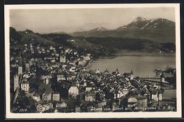 Luzern, Teilansicht vom Gütsch aus, Mus