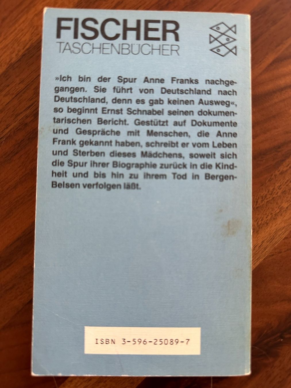 Bücher: Buch: Anne Frank - Spur eines Kindes – Gebraucht aus Endingen von Jilly-Lilly 1