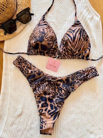 💥SALE! Animal Print Bikini - Gr. M - Neu - Versand gratis