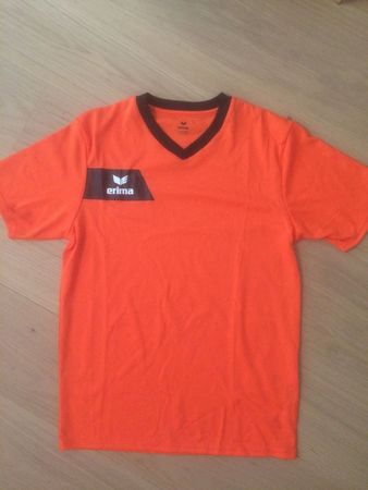 Erima Fussball Trikot Orange/Schwarz, Grösse M (5) L (7)