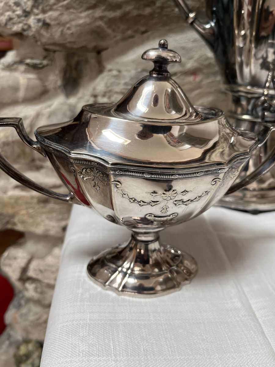 Teiere: Jugendstil Kaffee-Tee Samowar Silverplated – Usato da Brienz BE venduto da hey_z9vg 3