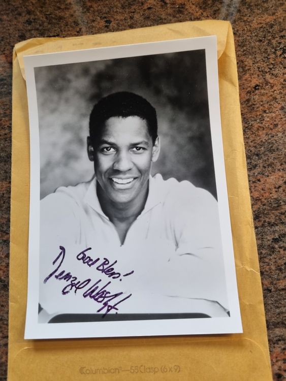 Denzel Washington mit Originalunterschrift (Gebraucht) in Trachslau für ...