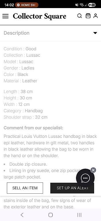 Sacs femmes: Louis Vuitton Lussac Handbag Epi Leather – D'occasion à Untersiggenthal par Sjkaoru