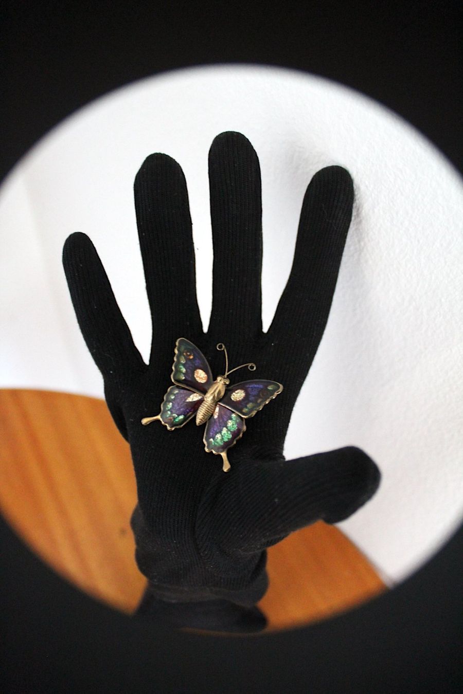 Spille & Fermagli: Vintage Schmetterling , Emaille Brosche – Usato da Locarno venduto da madame-tus-sauds