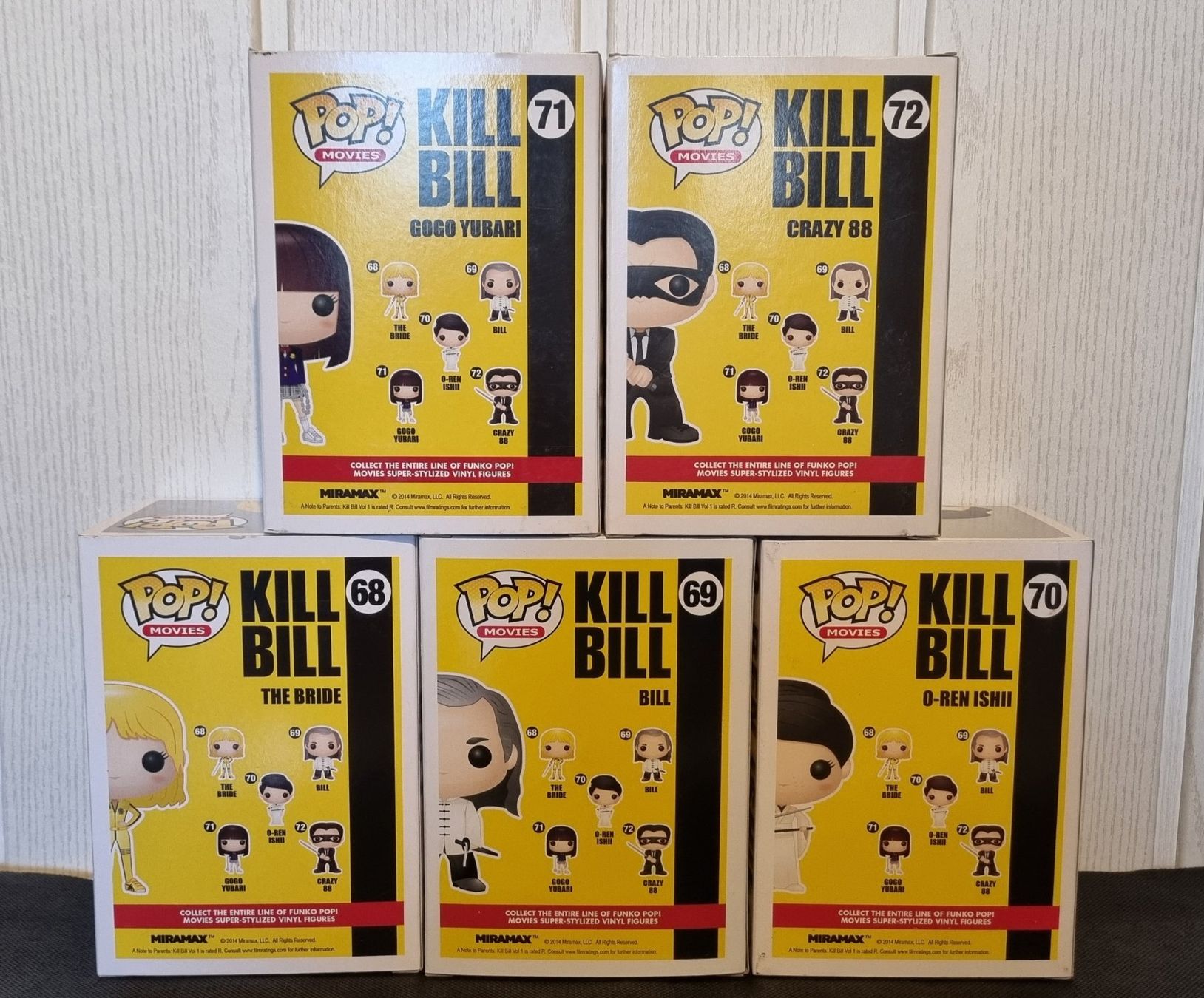 Funko Statuette: Funko POP! Kill Bill - Complete common set of 5 – Usato da Vernayaz venduto da fnkochase 2