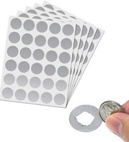 10 Stk. runde Rubbel Etiketten Aufkleber Sticker für Lösli