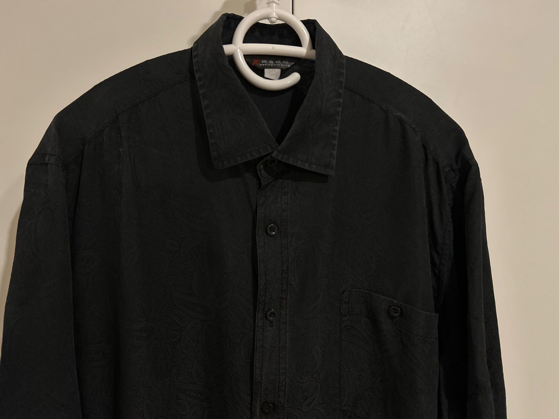 Camicie: Herren Kurzarm Hemd schwarz – Usato da Brunnen venduto da Nala2929 5