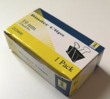 Binder - Clips, Aktenklammern, 19 mm, 12 St. fairer Versand