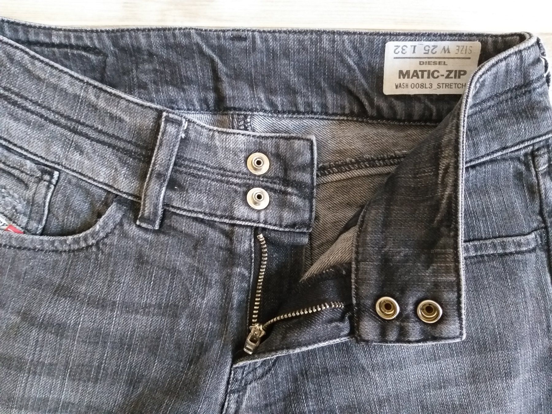 Diesel Jeans: DIESEL "MATIC-ZIP" Jeans taille / Grosse W25 L32 – Gebraucht aus Cossonay-ville von Super-Price-Quality 3