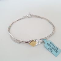 Vintage Armband, Silberarmband 925 mit Goldakzent, Neu