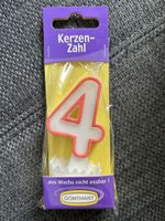 Zahlenkerze 4 NEU