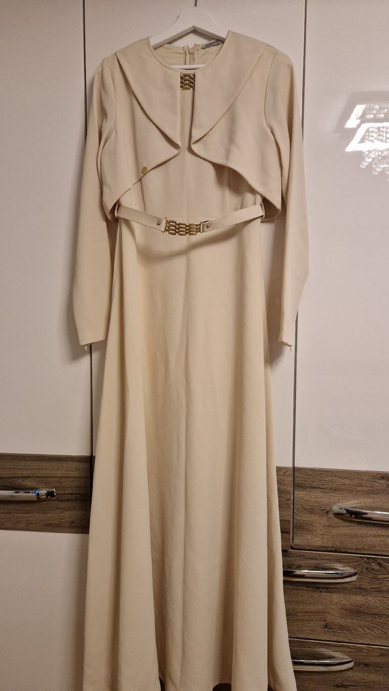 Vestiti: Elegantes beige Kleid – Usato da Watt venduto da aLaMerr
