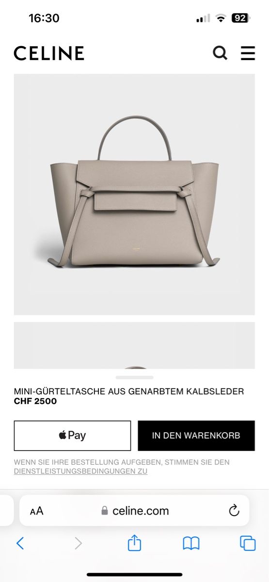 Celine Borse da donna: Celine Belt Bag – Usato da Wetzikon ZH venduto da ALENARA 6