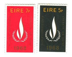 Briefmarken "Menschenrechte". Irland