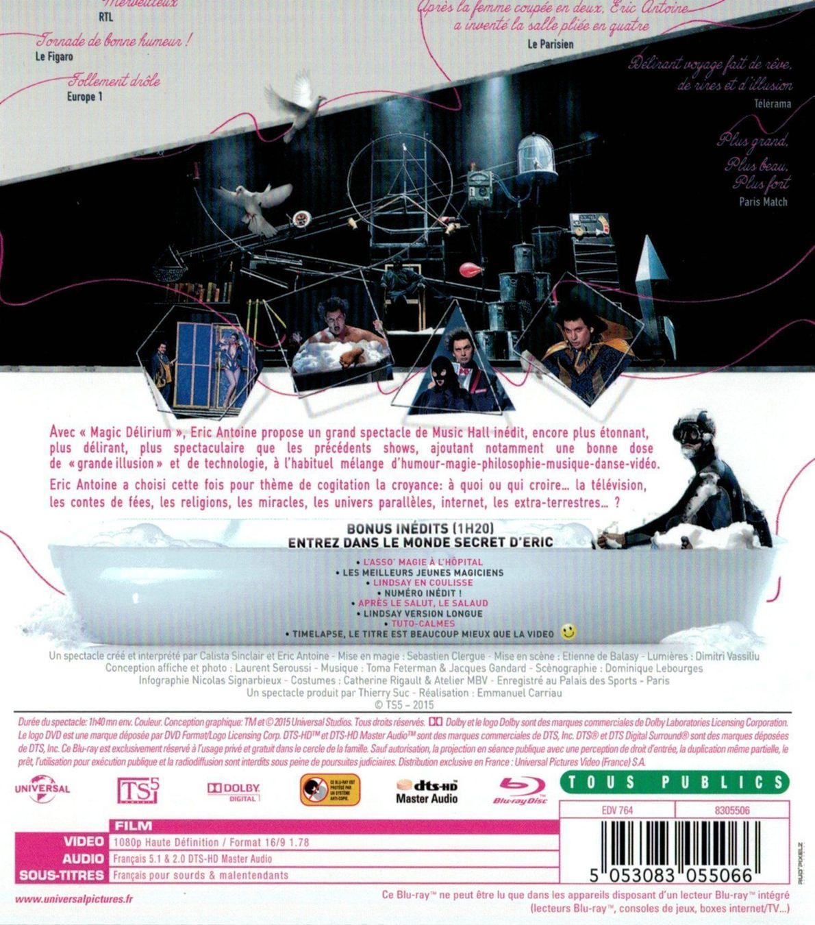Tous les DVDs: ERIC ANTOINE - MAGIC DELIRIUM – Neuf (Voir description) à Bursins par Adabel 1