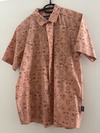Chemise Patagonia rose à motif