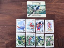 Seychellen Briefmarken Sammlung, diverse Motive, Top Zustand