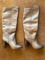 Lederstiefel beige Grösse 41 gebraucht - praktisch neuwertig