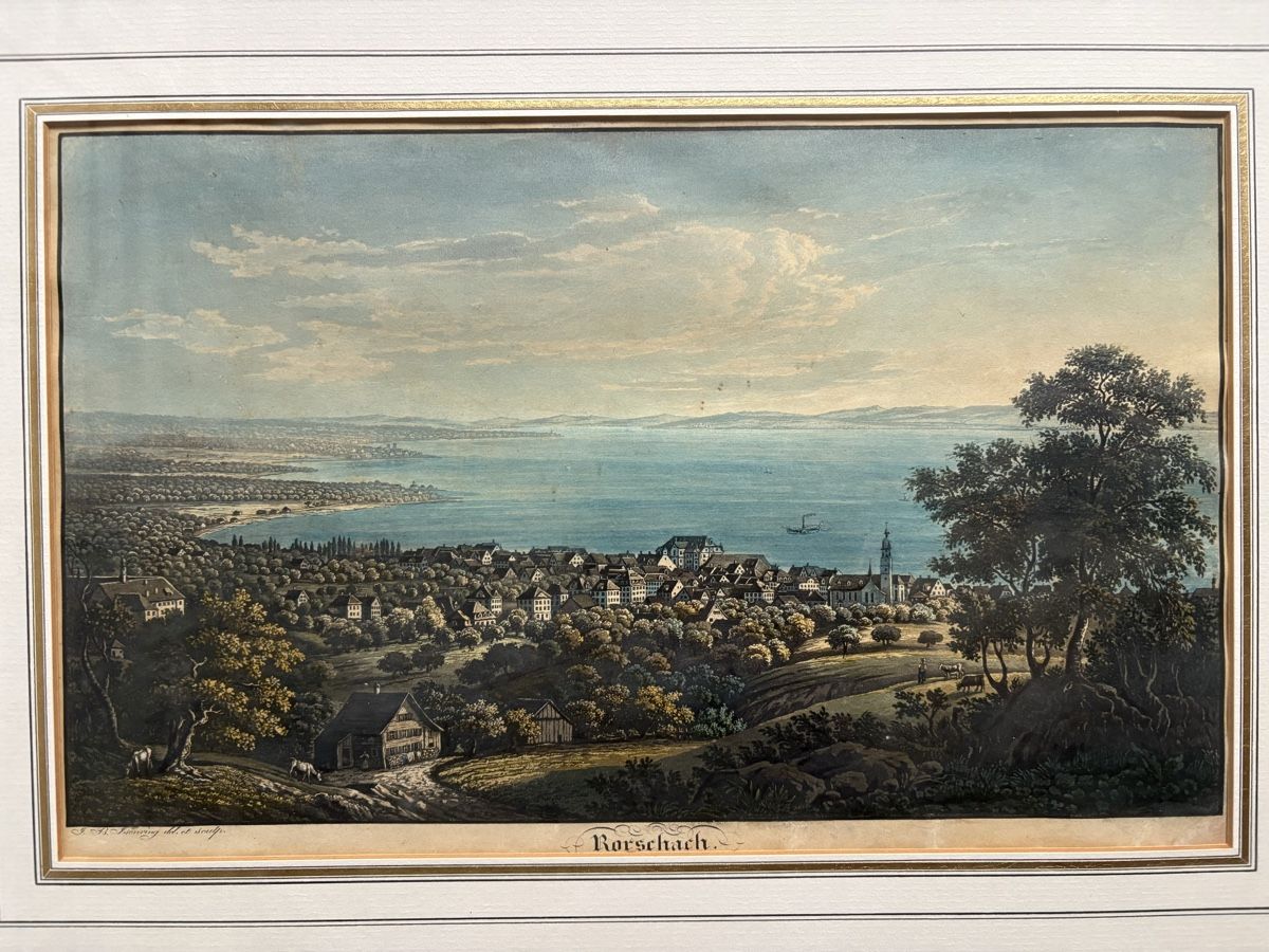 Incisioni: Rorschach von Süden um 1835 – Usato da Goldach venduto da Lebel 1