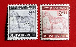 DEUTSCHES REICH ÖSTERREICH PFERDE PREIS WIEN GEST. GRAZ 1943