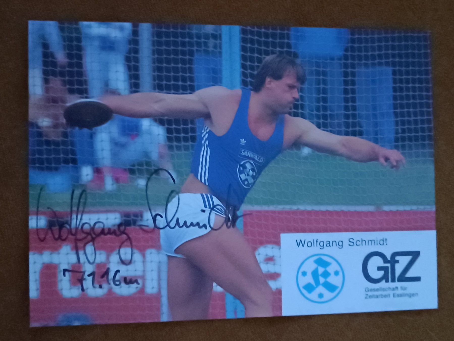 Autografi: Wolfgang Schmidt - Olympia Silber- handsigniert – Usato da Menziken venduto da Autogramme