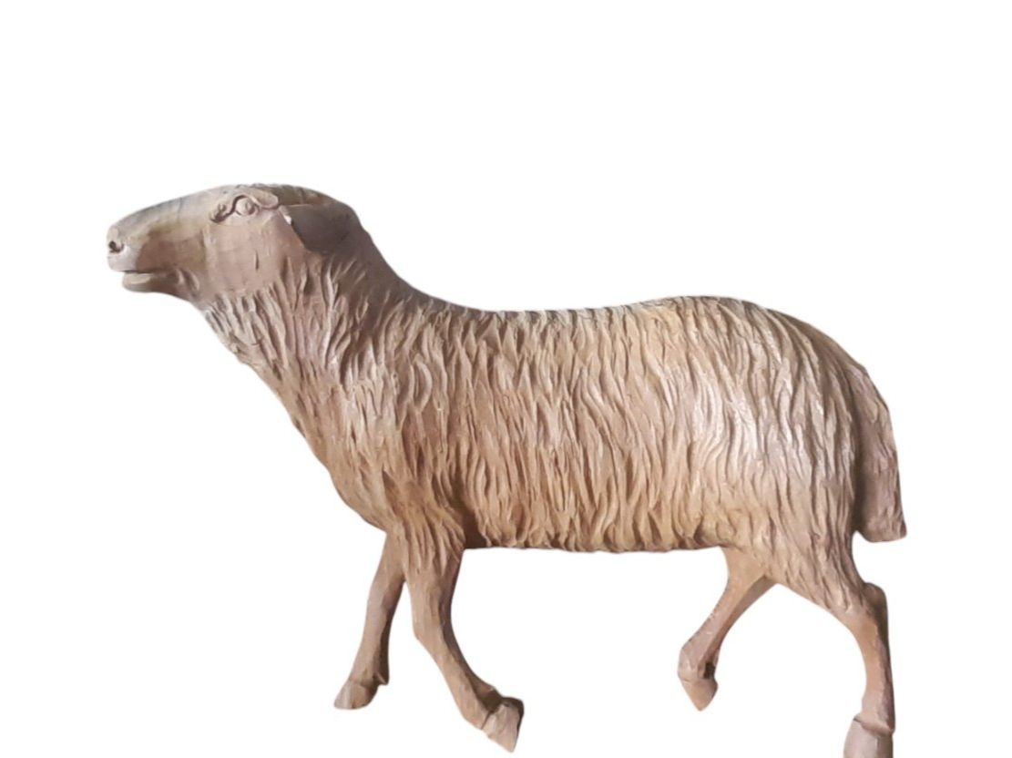 Statuette: Antike Holzfigur Schaf Nr.2 – Usato da Mörschwil venduto da antiksalon21 3