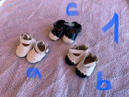Verschiedene Puppenschuhe, Grösse 1 / ca 2,5-3cm