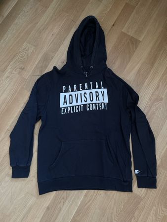 Schwarzer Starter Hoodie "Parental Advisory" Gr. M top!
