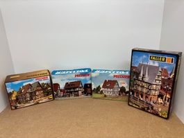 4er Set H0 Vollmer 3694 und Faller 936 Bausatz Riegelhäuser