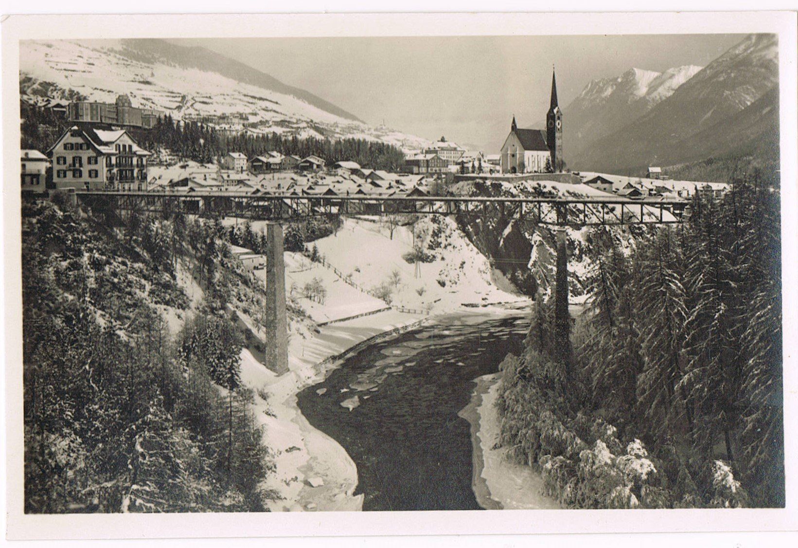 Cartes postales: Schuls im Winter – D'occasion à Buchs AG par Baerfisch