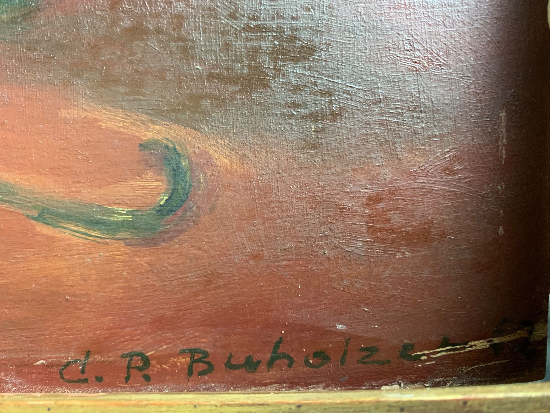 Dipinti: C. R. BUHOLZER  1945 Luzern – Usato da Wolfhalden venduto da SecondAntique 8