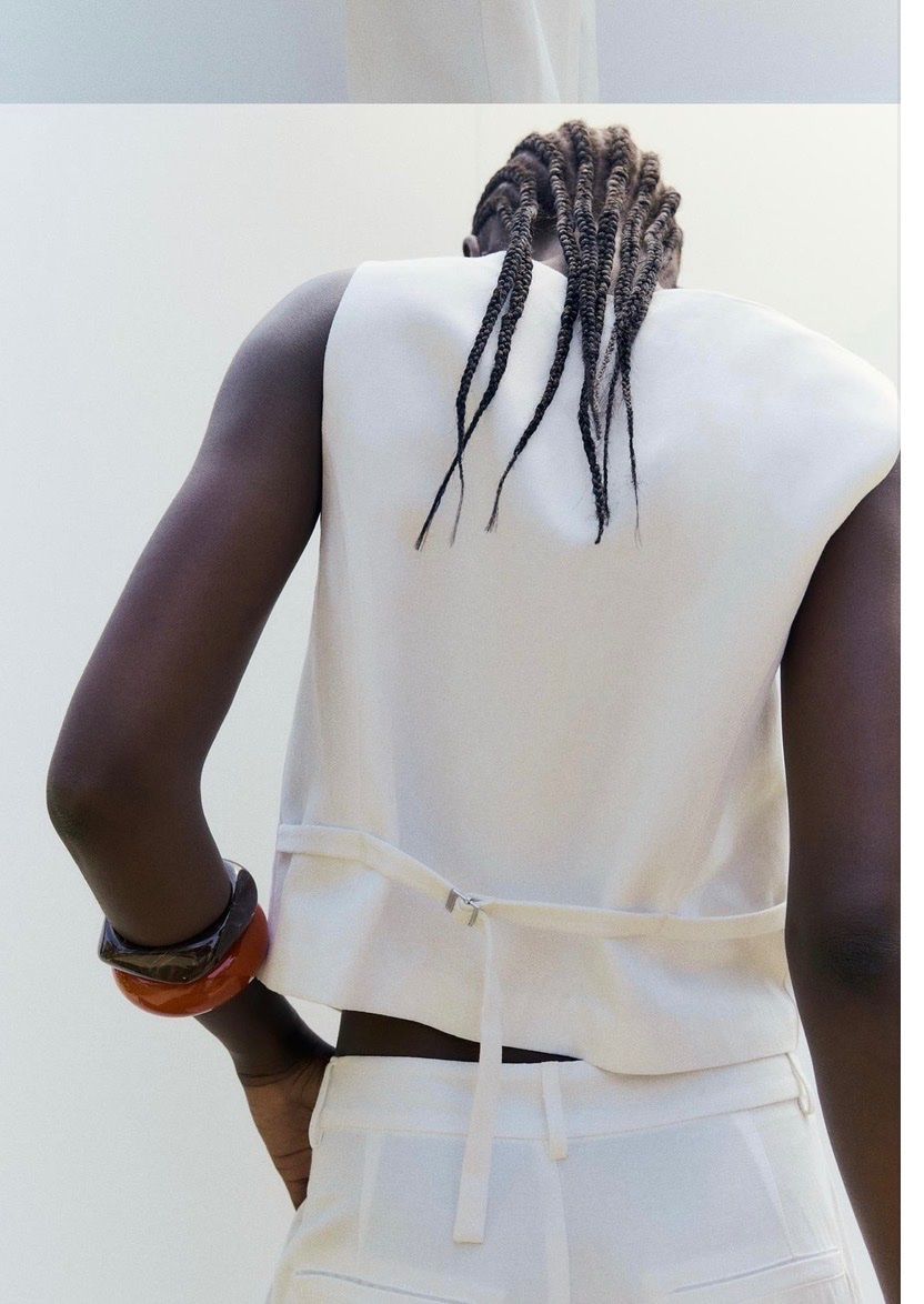 Zara Top: ZARA Weisse Leinenweste, Grösse M, – Nuovo (secondo la descrizione) da Zumikon venduto da nat_96zs 2