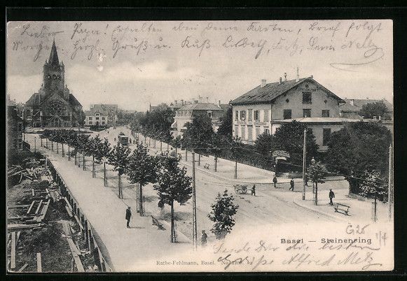 Cartes postales: AK Basel, Steinenring mit Restauration – D'occasion à Berlin par bartko-reher